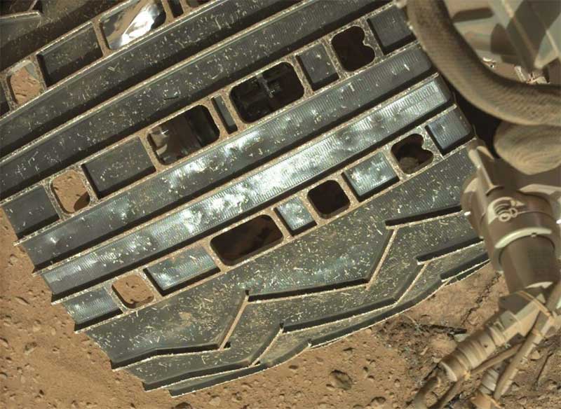Необычные колеса марсохода Curiosity